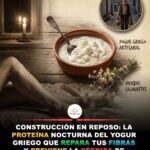 Yogur griego por la noche: proteína, músculos y fuerza después de los 50