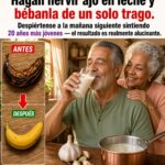 Ajo hervido en leche para hombres mayores de 60 años: beneficios reales para la circulación, la energía y el bienestar masculino