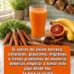 Jugo de zanahoria, naranja y plátano: beneficios para la vista, la memoria y la salud después de los 50